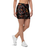 Embroidery Japanese Dragon Print Mini Skirt-grizzshop