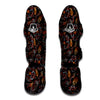 Embroidery Japanese Dragon Print Muay Thai Shin Guard-grizzshop