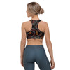 Embroidery Japanese Dragon Print Sports Bra-grizzshop