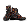 Embroidery Japanese Dragon Print Women's Boots-grizzshop