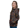 Embroidery Japanese Dragon Print Women's Hoodie-grizzshop