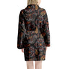 Embroidery Japanese Dragon Print Women's Robe-grizzshop