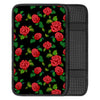 Embroidery Red Rose Floral Print Car Console Cover-grizzshop