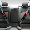 Embroidery Red Rose Floral Print Seat Belt Cover-grizzshop