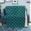 Emerald Green Polka Dot Blanket-grizzshop