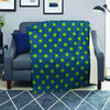 Emerald Green Polka Dot Blanket-grizzshop