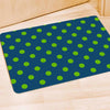 Emerald Green Polka Dot Door Mat-grizzshop