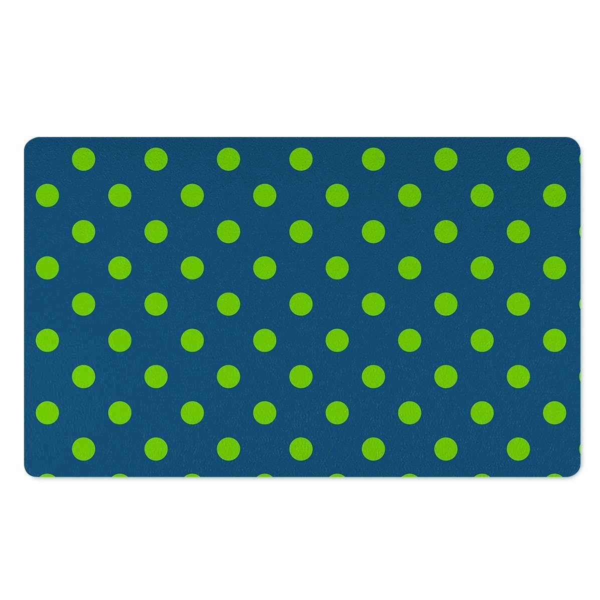 Emerald Green Polka Dot Door Mat-grizzshop