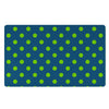 Emerald Green Polka Dot Door Mat-grizzshop