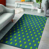 Emerald Green Polka Dot Floor Mat-grizzshop