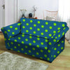 Emerald Green Polka Dot Loveseat Cover-grizzshop