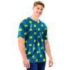 Emerald Green Polka Dot Men T Shirt-grizzshop