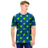 Emerald Green Polka Dot Men T Shirt-grizzshop