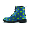 Emerald Green Polka Dot Men's Boots-grizzshop