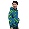 Emerald Green Polka Dot Men's Hoodie-grizzshop