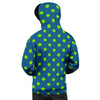 Emerald Green Polka Dot Men's Hoodie-grizzshop