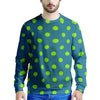 Emerald Green Polka Dot Men's Sweatshirt-grizzshop