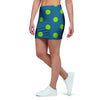 Emerald Green Polka Dot Mini Skirt-grizzshop