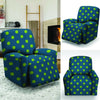 Emerald Green Polka Dot Recliner Cover-grizzshop