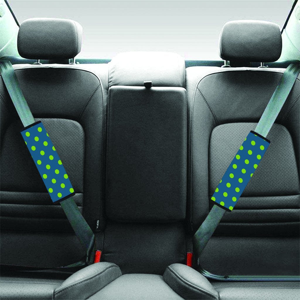 Emerald Green Polka Dot Seat Belt Cover-grizzshop