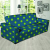 Emerald Green Polka Dot Sofa Cover-grizzshop