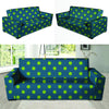 Emerald Green Polka Dot Sofa Cover-grizzshop