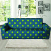 Emerald Green Polka Dot Sofa Cover-grizzshop