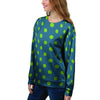 Emerald Green Polka Dot Women's Sweatshirt-grizzshop