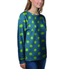 Emerald Green Polka Dot Women's Sweatshirt-grizzshop