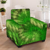 Emerald Green Tie Dye Armchair Cover-grizzshop