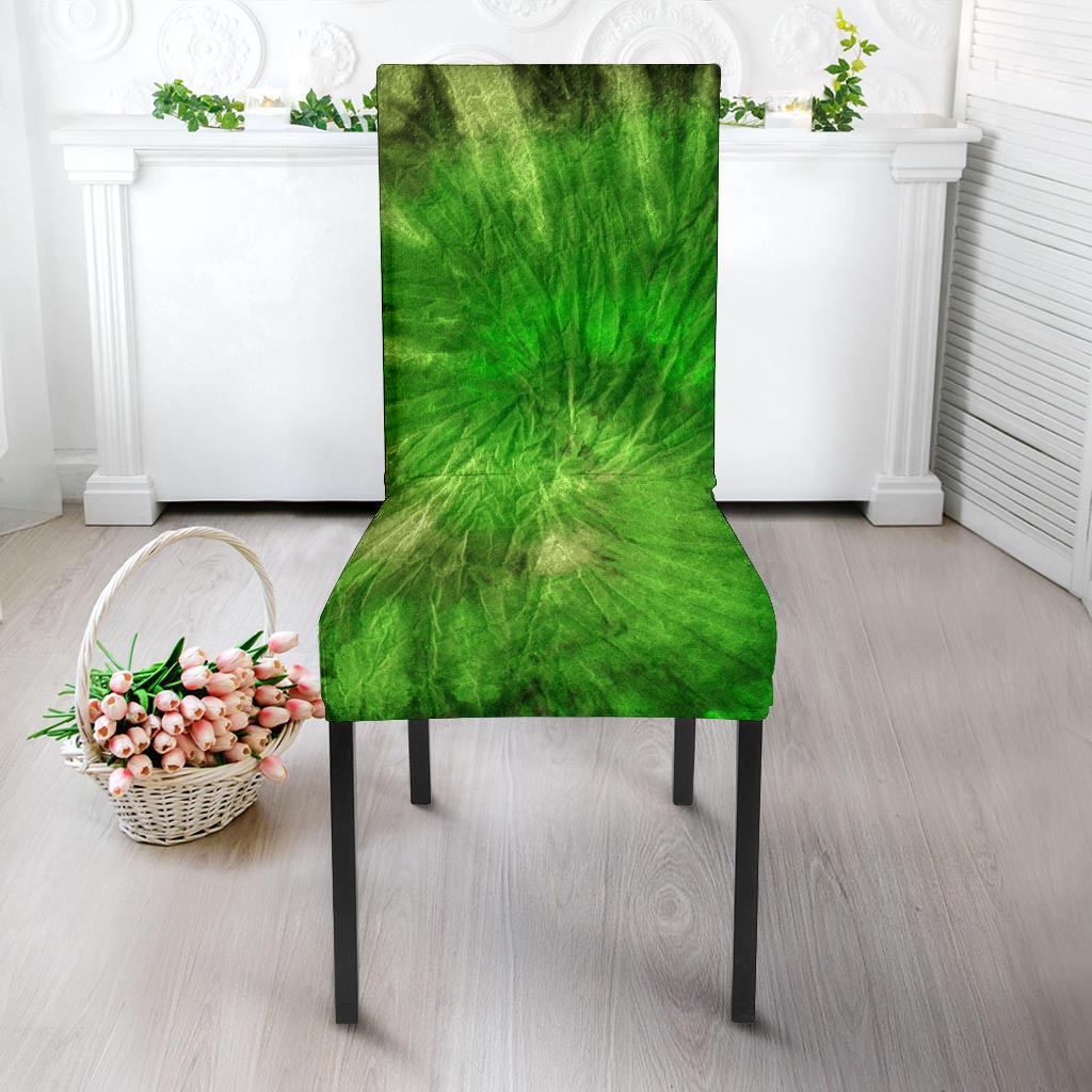 Emerald Green Tie Dye Chair Cover-grizzshop