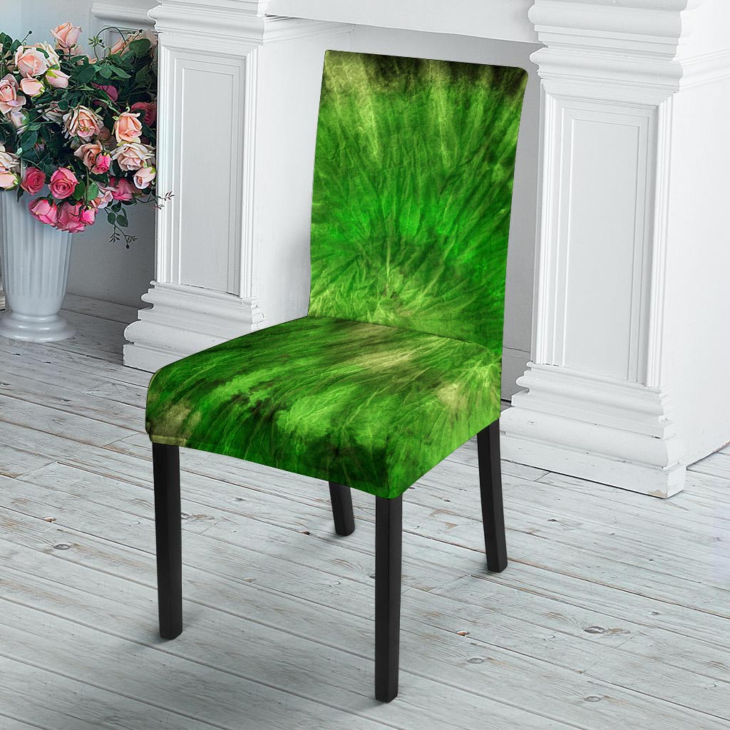 Emerald Green Tie Dye Chair Cover-grizzshop