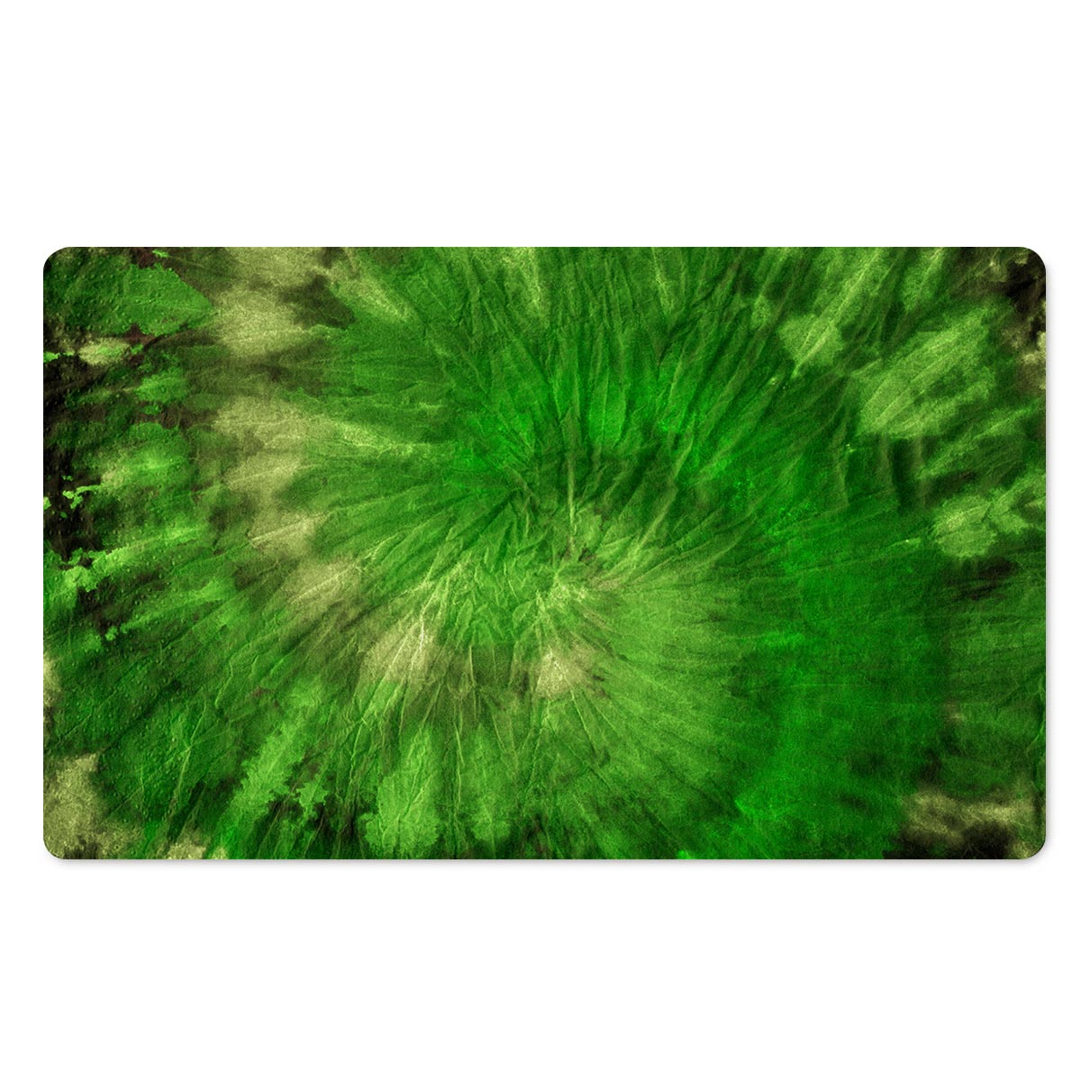 Emerald Green Tie Dye Door Mat-grizzshop