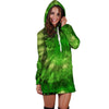 Emerald Green Tie Dye Hoodie Dress-grizzshop