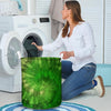 Emerald Green Tie Dye Laundry Basket-grizzshop