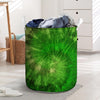 Emerald Green Tie Dye Laundry Basket-grizzshop