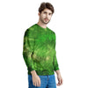 Emerald Green Tie Dye Men's Sweatshirt-grizzshop