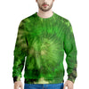 Emerald Green Tie Dye Men's Sweatshirt-grizzshop