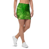 Emerald Green Tie Dye Mini Skirt-grizzshop