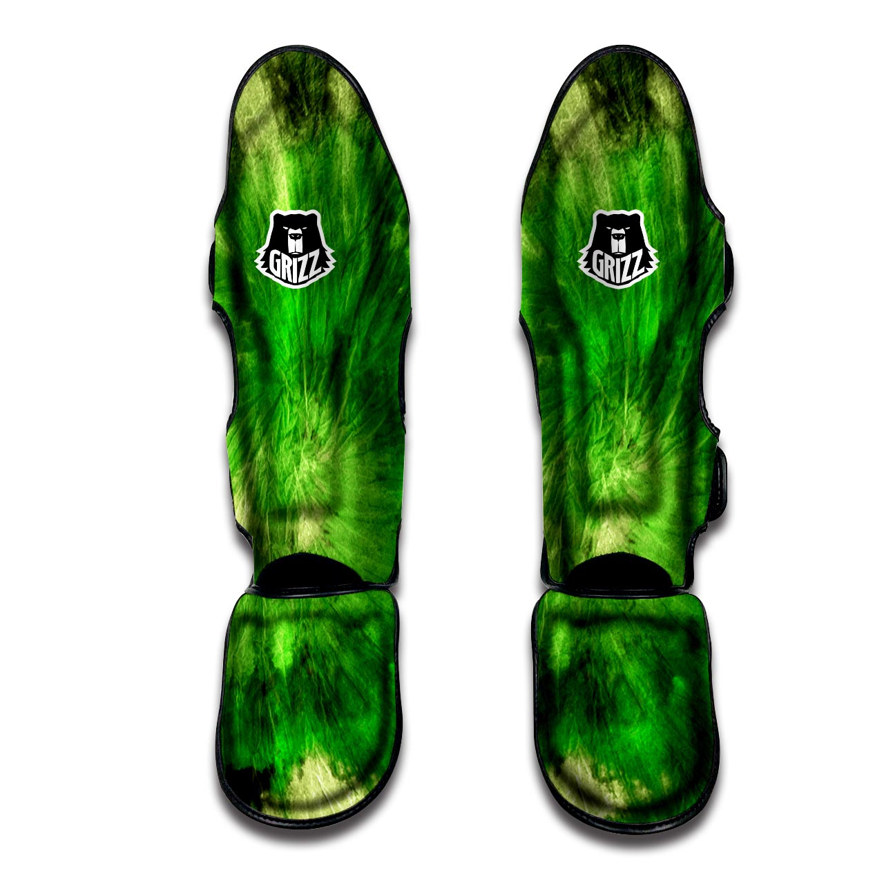 Emerald Green Tie Dye Muay Thai Shin Guard-grizzshop