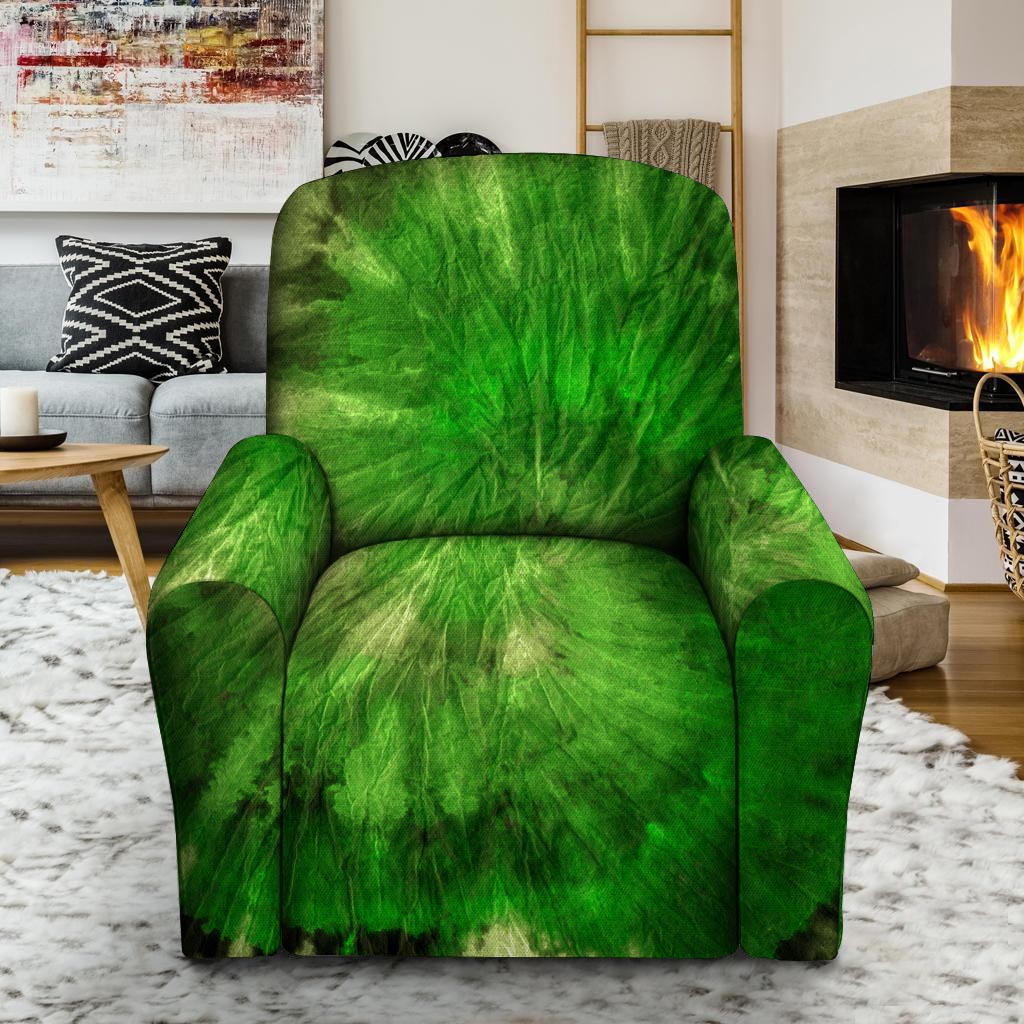 Emerald Green Tie Dye Recliner Cover-grizzshop