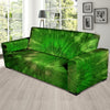 Emerald Green Tie Dye Sofa Cover-grizzshop