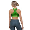 Emerald Green Tie Dye Sports Bra-grizzshop