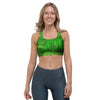 Emerald Green Tie Dye Sports Bra-grizzshop