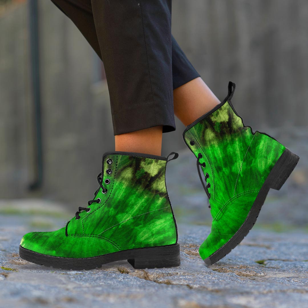 Emerald Green Tie Dye Women's Boots-grizzshop