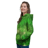 Emerald Green Tie Dye Women's Hoodie-grizzshop