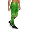 Emerald Green Tie Dye Women's Joggers-grizzshop