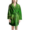 Emerald Green Tie Dye Women's Robe-grizzshop
