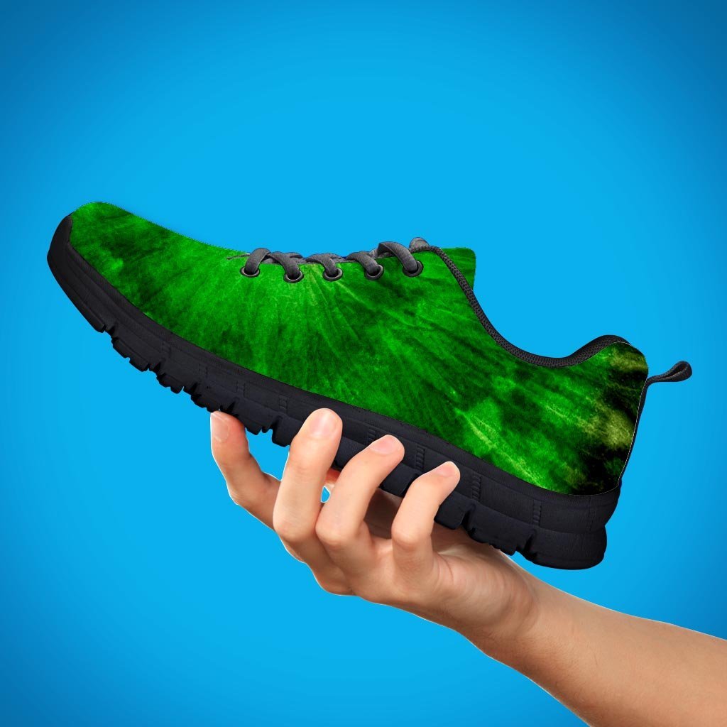 Emerald Green Tie Dye Women's Sneakers-grizzshop