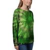 Emerald Green Tie Dye Women's Sweatshirt-grizzshop